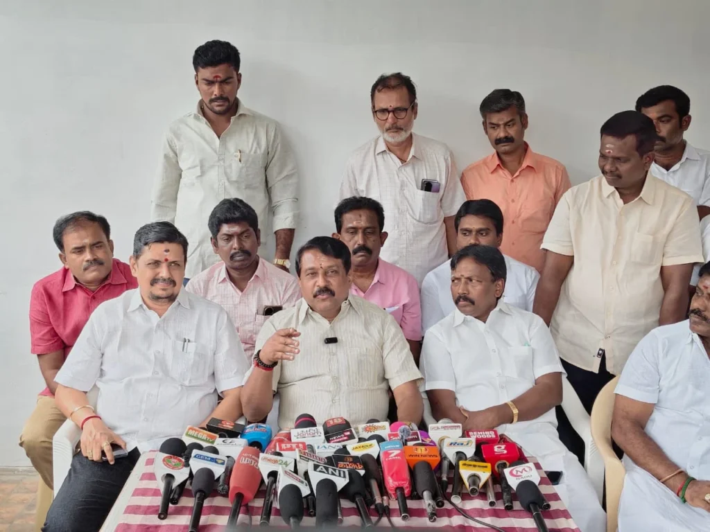 Stalin and I Share Deep Friendship - Nainar Nagendran Alleges DMK Control Over SIR Officials Bihar Victory Celebration in Nellai