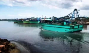 தூத்துக்குடி கடல் பகுதியில் பலத்த காற்று பத்தாயிரம் மீனவர்கள் வாழ்வாதாரம் பாதிப்பு..