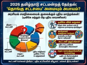 2026 தமிழ்நாடு தேர்தல்: ‘ தொங்கு சட்டசபை’வாய்ப்பு அதிகம்? – அரசியல் சமநிலையை குலைக்கும் புதிய மாற்றங்கள்!
