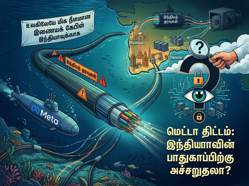 இந்தியாவுக்கு உலகின் நீளமான Internet Cable: Meta திட்டம் பாதுகாப்பு சிக்கலா?