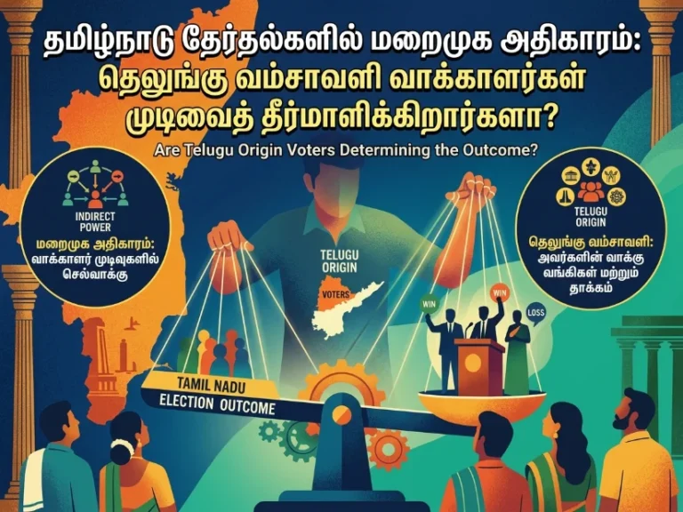 தமிழக தேர்தலில் மறைமுக சக்தி: தெலுங்கு பூர்வீகம் கொண்ட வாக்காளர்கள் முடிவை தீர்மானிக்கிறார்களா?