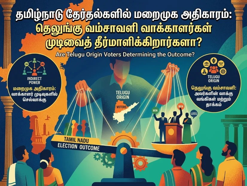 தமிழக தேர்தலில் மறைமுக சக்தி: தெலுங்கு பூர்வீகம் கொண்ட வாக்காளர்கள் முடிவை தீர்மானிக்கிறார்களா?