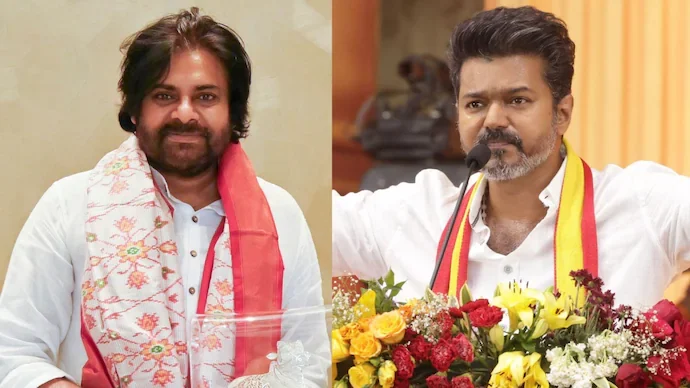 Actor-turned-politician Pawan Kalyan responds to questions about Vijay’s political capabilities, advising patience and the need to build strong public support in Tamil Nadu politics