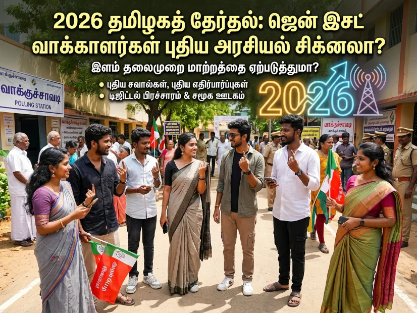 தமிழ்நாடு தேர்தலில் Gen Z வாக்காளர்கள் மாற்றம் கொண்டு வருகிறார்களா? 2026 தேர்தலில் புதிய அரசியல் சிக்னல்