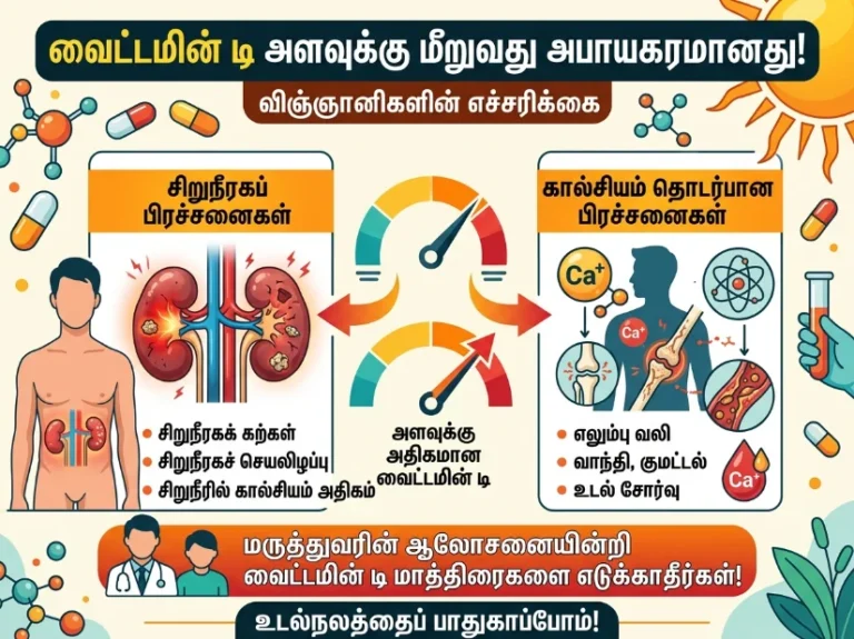 Excess Vitamin D Intake Warning: Scientists Link Overdose to Kidney Damage and High Calcium Levels
