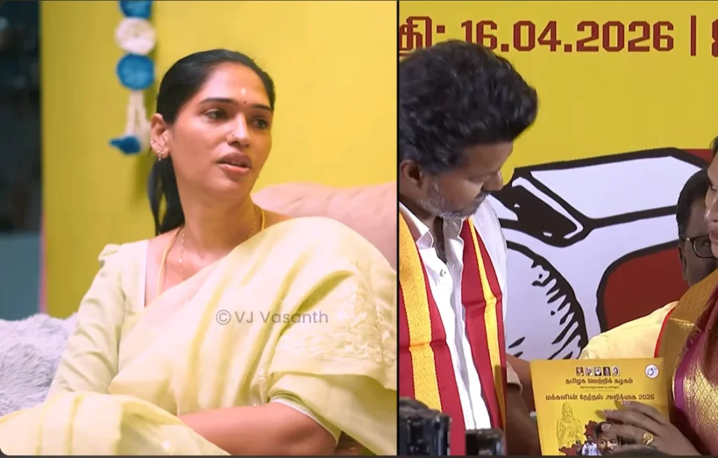 Tamil Nadu Politics 2026: Transgender Anu Sri Gets Emotional – “Can’t Forget Vijay’s Recognition”