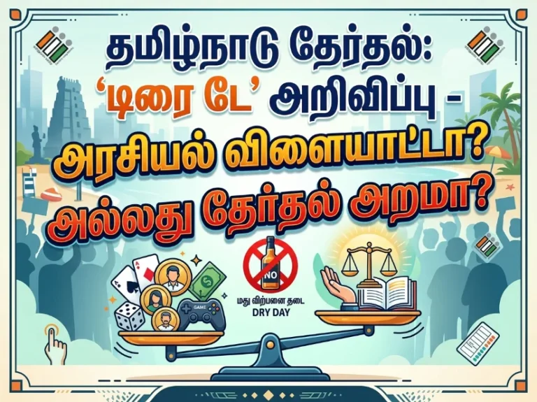 Dry Day announced ahead of Tamil Nadu elections raises debate over political strategy vs election code compliance