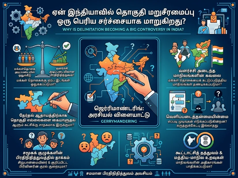 Gerrymandering and delimitation in India: how redrawing electoral boundaries sparks political controversy and impacts democratic representation