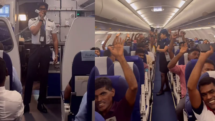 Tamil voters return from abroad on packed flight to cast their vote in Tamil Nadu Election 2026, viral video highlights strong voter participation