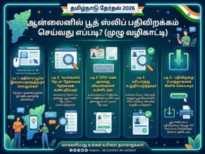 How to download Tamil Nadu Election 2026 booth slip online step by step voter guide India