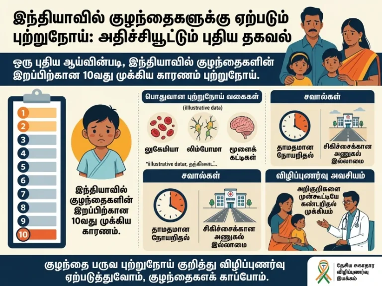 இந்தியாவில் குழந்தைகள் மரணத்திற்கு 10வது முக்கிய காரணம் புற்றுநோய்: புதிய ஆய்வு அதிர்ச்சி தகவல்