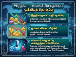 India & World News Roundup: Rupee decline, gold price drop, and AI-driven cyber threat warning – key headlines