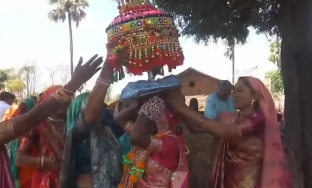 Shocking Indian village wedding without groom, sister plays groom role
