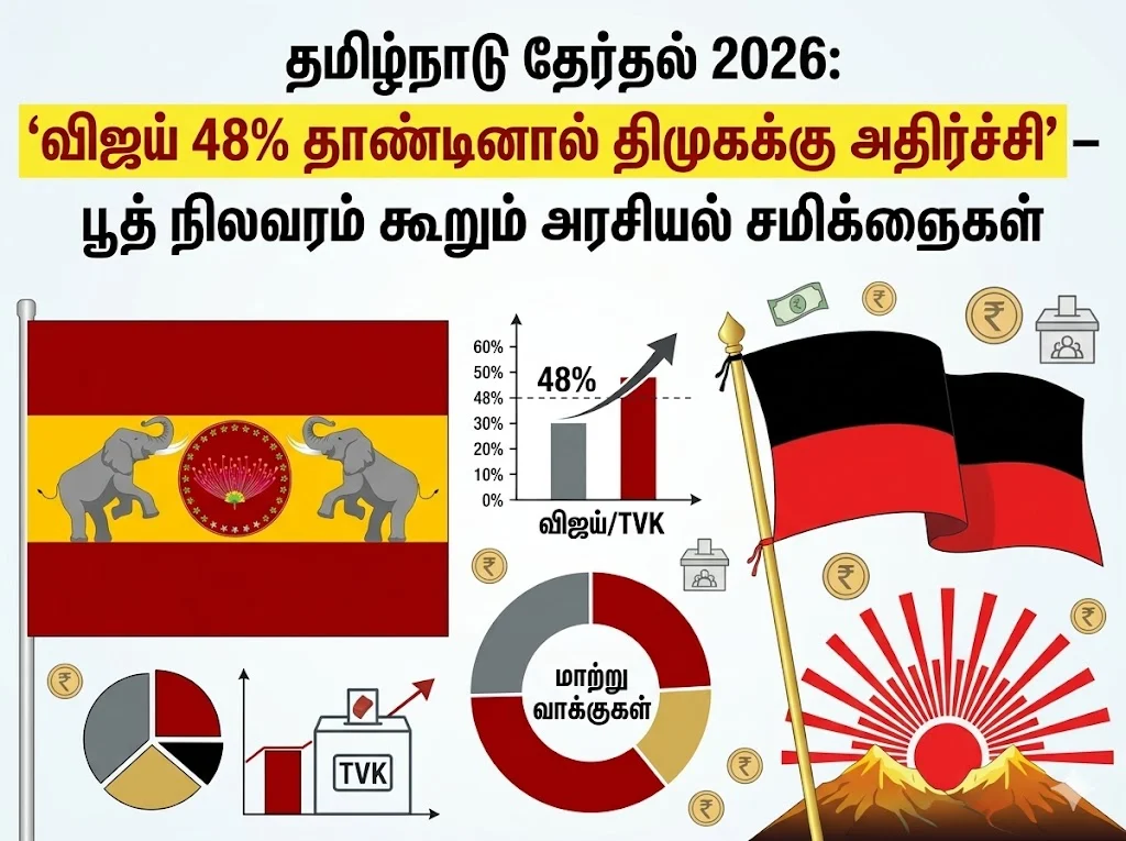 Tamil Nadu Election 2026 booth trends suggest Vijay crossing 48 percent could shock DMK political landscape