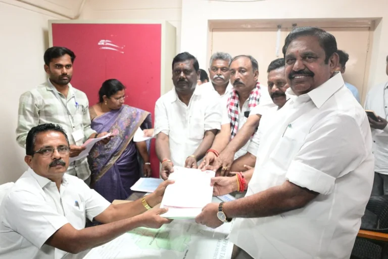 AIADMK General Secretary எடப்பாடி கே. பழனிசாமி Edappadi தொகுதியில் வேட்பு மனு தாக்கல் செய்தார்