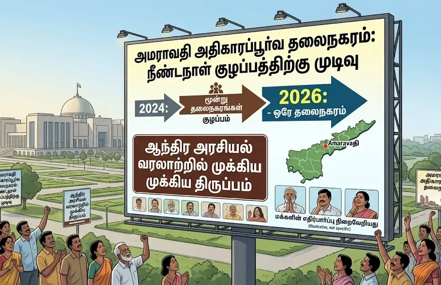 அமராவதி அதிகாரப்பூர்வ தலைநகரம்