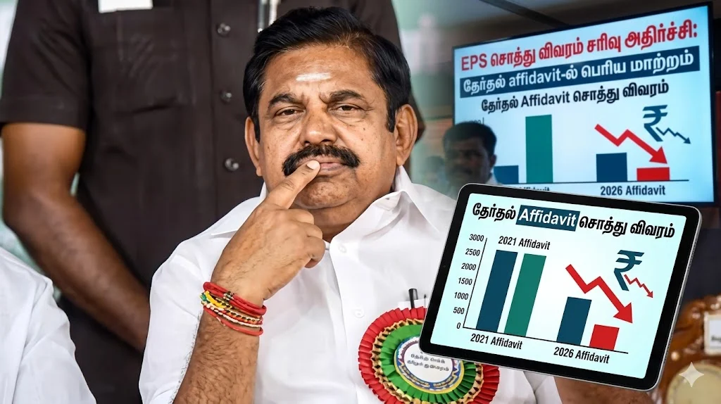 EPS சொத்து விவரம் சரிவு அதிர்ச்சி: தேர்தல் affidavit-ல் பெரிய மாற்றம்