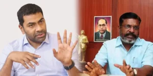 TVK Vijay Alliance: Did Aadhav Arjuna Meet Thirumavalavan for Support Letter? Sudden Meeting at Radisson Blu Sparks Political Buzz