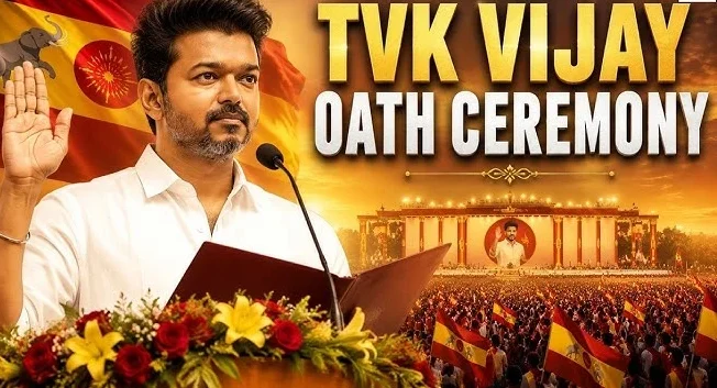 TVK Chief Joseph Vijay swearing-in ceremony tomorrow: Chennai gears up with 20 giant LED screens for the public as massive crowds expected across the city