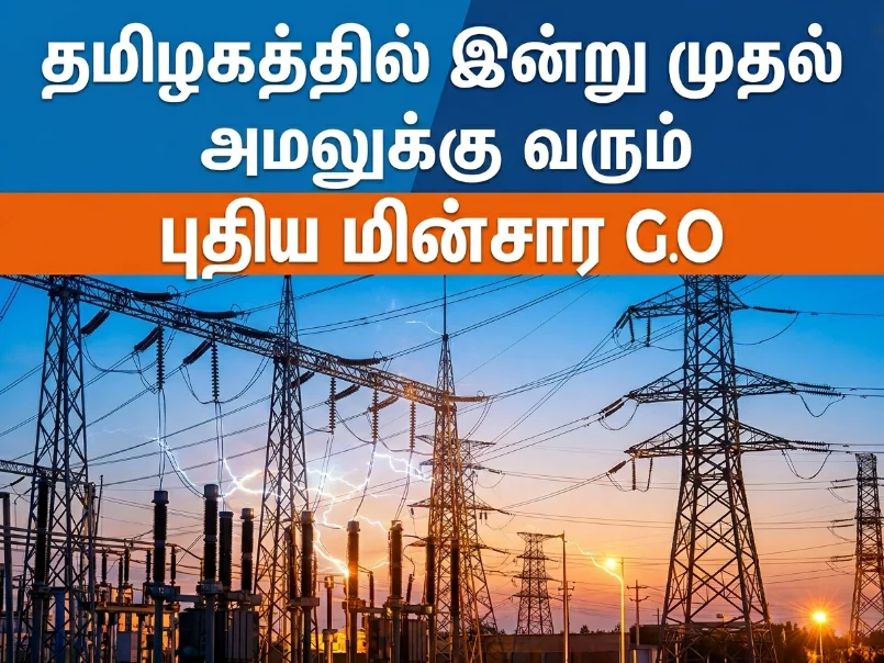 Tamil Nadu New Electricity G.O Comes Into Effect Today: Major Power Policy Update, Tariff Changes, and Government Order Implementation Across the State for Consumers and Households