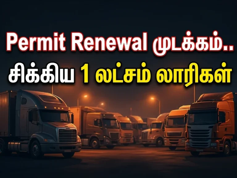 தமிழக லாரிகள் முடக்கம்.. VLTD சாதனம் இல்லாமல் Permit Renewal தடை - 1.10 லட்சம் கனரக வாகனங்கள் வெளிமாநிலங்களில் சிக்கிய பரிதாபம் 21 image 237