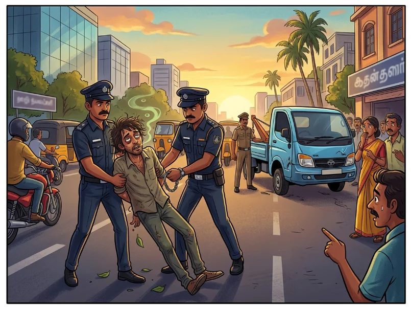 செஞ்சி பரபரப்பு: கஞ்சா போதையில் டாடா ஏசி வாகனம் திருடியவர் கைது – சென்னை போலீஸ் அதிரடி நடவடிக்கை 1 image 257