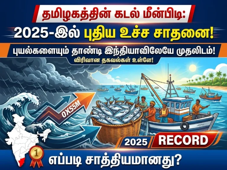 Tamil Nadu tops India in marine fish production with 6.85 lakh tonnes despite cyclones, showcasing resilient fisheries sector growth and coastal economy strength