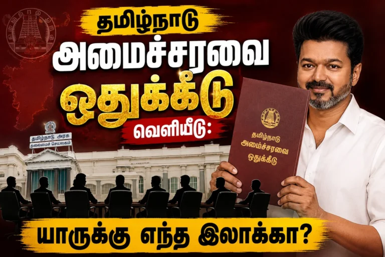 தமிழ்நாடு அமைச்சரவை ஒதுக்கீடு வெளியீடு: – யாருக்கு எந்த இலாக்கா? 14 தமிழ்நாடு அமைச்சரவை ஒதுக்கீடு வெளியீடு: – யாருக்கு எந்த இலாக்கா?
