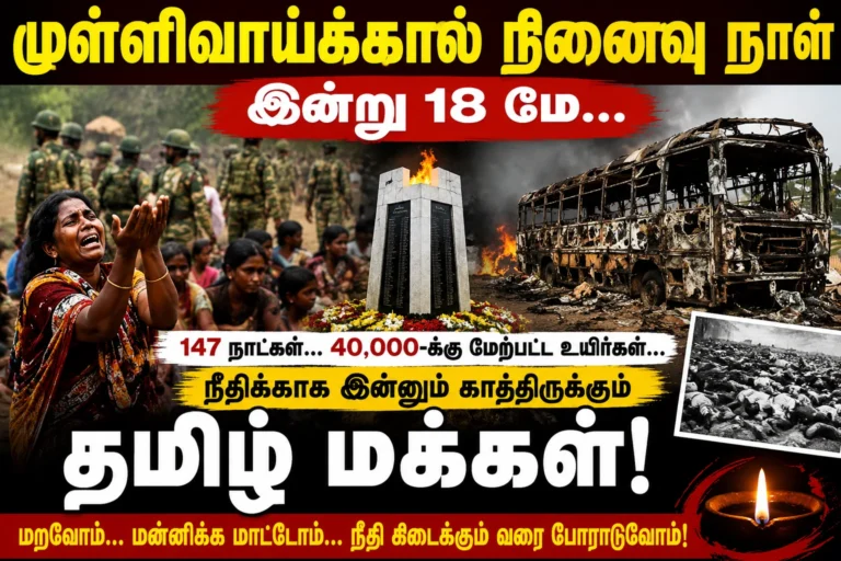முள்ளிவாய்க்கால் நினைவு நாள் 2026: 17 ஆண்டுகளாக நீதிக்காக காத்திருக்கும் ஈழத் தமிழர்களின் குரல் 7 Mullivaikkal Remembrance Day 2026 marks 17 years since the Sri Lankan civil war ended, as Eelam Tamils continue demanding justice, accountability, and answers for war crimes and missing persons.