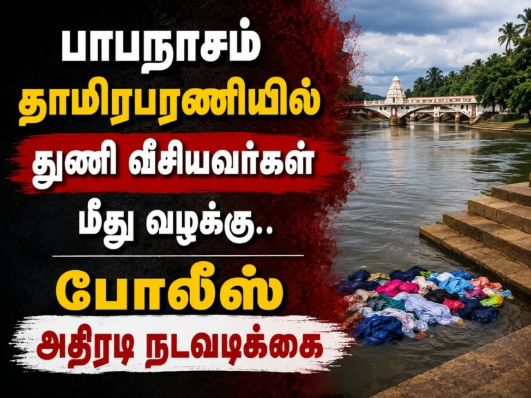 பாபநாசம் தாமிரபரணியில் துணி வீசியவர்கள் மீது வழக்கு.. போலீஸ் அதிரடி 24 image 525