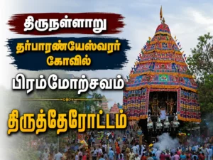 Thirunallar Dharbaranyeswarar Temple Brahmotsavam Car Festival Draws Thousands of Devotees