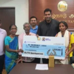 Tamil Nadu Minister Aadhav Arjuna Grants Rs 10 Lakh Aid to Chess Player Vaishali for International Tournaments