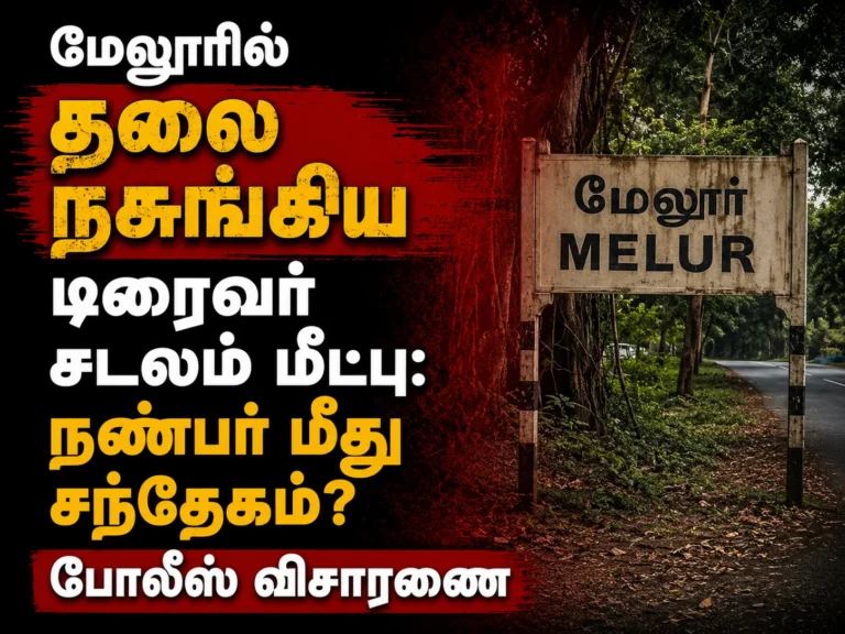 மேலூரில் தலை நசுங்கிய டிரைவர் சடலம் மீட்பு: நண்பர் மீது சந்தேகம்? போலீஸ் விசாரணை 15 Melur Mystery Death: Driver Found Dead With Crushed Head, Police Probe Possible Murder After Friend Dispute