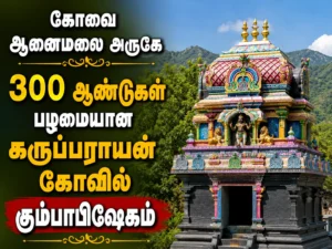 Kumbabishekam Held at 300-Year-Old Karupparayan Temple Near Anaimalai in Coimbatore