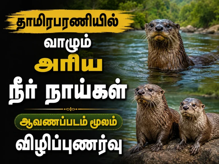 தாமிரபரணியில் வாழும் அரிய நீர் நாய்கள்: ஆவணப்படம் மூலம் விழிப்புணர்வு 12 Rare Otters Living in Thamirabarani River Highlighted Through Wildlife Awareness Documentary