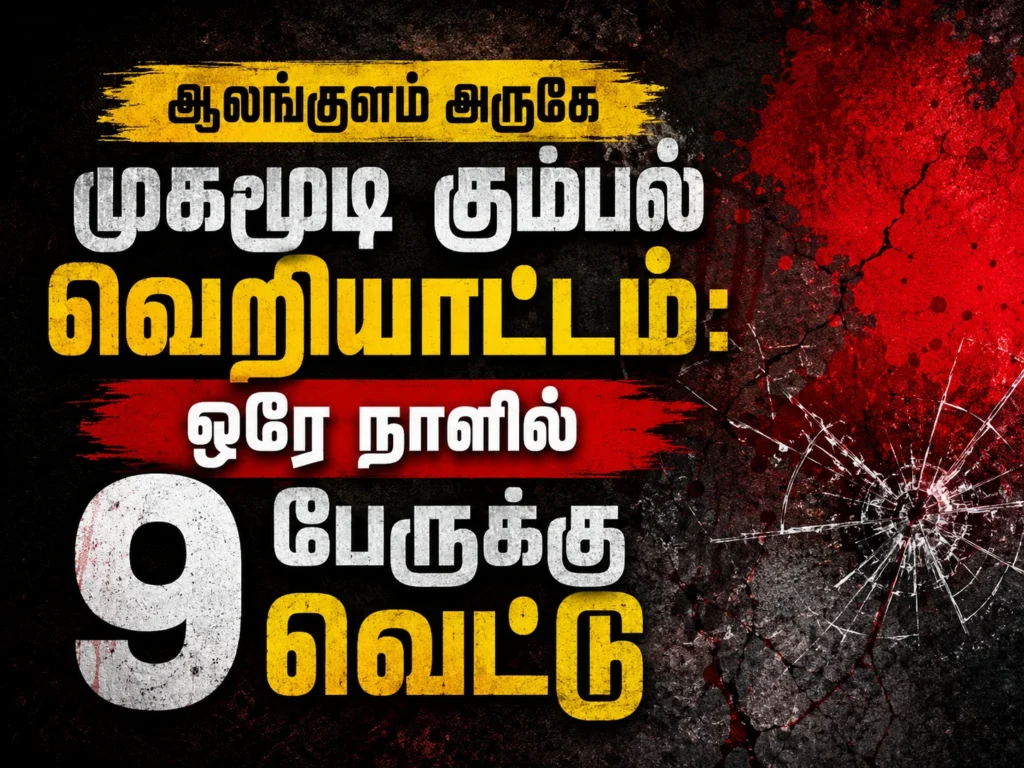 ஆலங்குளம் அருகே முகமூடி கும்பல் வெறியாட்டம்: ஒரே நாளில் 9 பேருக்கு வெட்டு 1 image 584