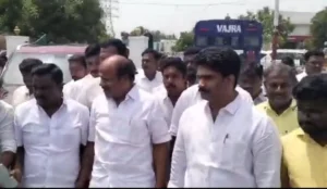 EPS Faction Takes Control of Villupuram AIADMK Office as Keys Handed Over, CV Shanmugam Banners Removed