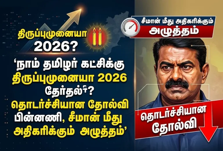 Naam Tamilar Katchi’s 2026 election performance under Seeman highlights structural challenges, leadership pressures, and questions over the party’s future transformation in Tamil Nadu politics.