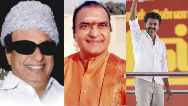 Actor Vijay emerges as the fourth iconic leader after M. G. Ramachandran and N. T. Rama Rao, reshaping political narratives in South India