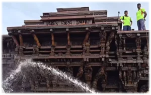 Asia’s Largest Temple Chariot Gets a Grand Makeover at Nellaiappar Temple as Preparations Intensify for the Grand Car Festival