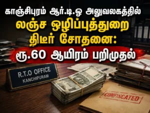 DVAC Raid at Kanchipuram RTO Office: Rs 60,000 Seized During Surprise Anti-Corruption Inspection