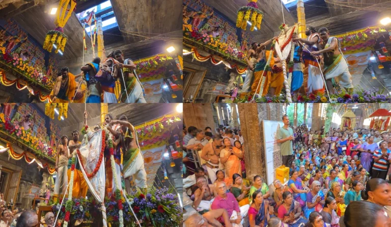 நெல்லையப்பர் கோவில் ஆனிப் பெருந்திருவிழா கொடியேற்றத்துடன் இன்று தொடங்கியது; ஜூன் 28ல் தேரோட்டம் 18 Nellaiappar Temple Aani Perunthiruvizha Begins with Flag Hoisting; Grand Chariot Festival on June 28