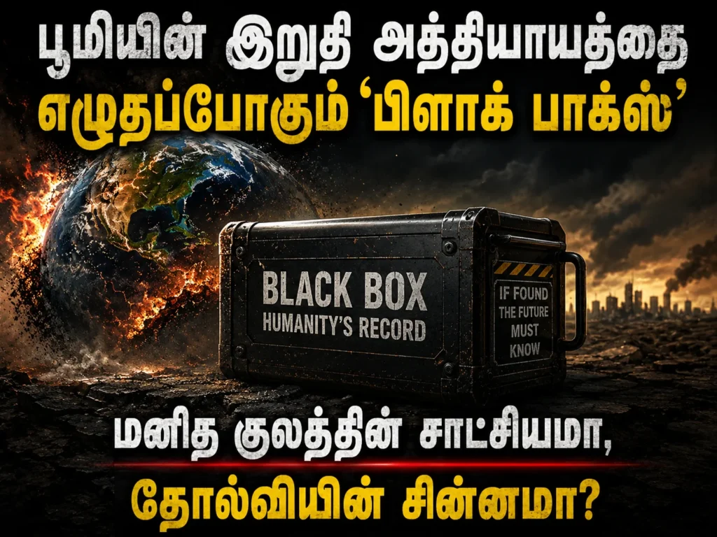 பூமியின் இறுதி அத்தியாயத்தை எழுதப்போகும் ‘பிளாக் பாக்ஸ்’: மனித குலத்தின் சாட்சியமா ,தோல்வியின் சின்னமா? 1 Earth's Final Chapter? The Global Black Box That Could Record Humanity's Collapse Forever