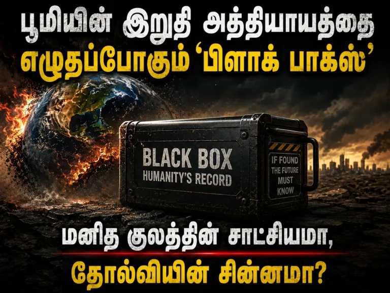 பூமியின் இறுதி அத்தியாயத்தை எழுதப்போகும் ‘பிளாக் பாக்ஸ்’: மனித குலத்தின் சாட்சியமா ,தோல்வியின் சின்னமா? 15 Earth's Final Chapter? The Global Black Box That Could Record Humanity's Collapse Forever