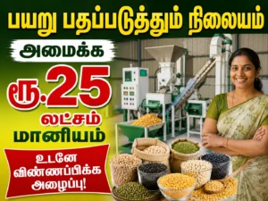 Tamil Nadu Offers ₹25 Lakh Subsidy for Pulse Processing Units to Boost Self-Reliance in Pulses Sector