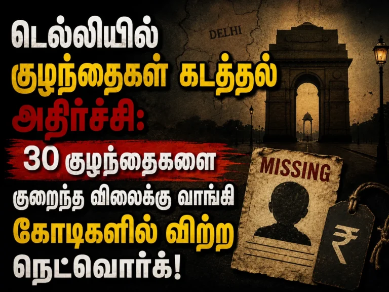 டெல்லியில் குழந்தைகள் கடத்தல் அதிர்ச்சி: 30 குழந்தைகளை குறைந்த விலைக்கு வாங்கி கோடிகளில் விற்ற நெட்வொர்க்! 12 Delhi Child Trafficking Shock: Network Bought 30 Children for Low Prices and Sold Them for Crores Across India