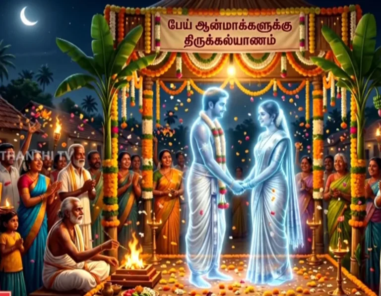 ஆன்மாக்களுக்கு கல்யாணம்..! கர்நாடகாவில் விருந்து வைத்து கொண்டாடப்பட்ட வினோத பிரேத திருமணம் 7 Unusual Ghost Wedding Ceremony in Karnataka: Families Celebrate Symbolic Marriage of Deceased Souls with Grand Feast
