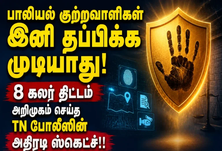 பாலியல் குற்றவாளிகள் இனி தப்பிக்க முடியாது! 8 கலர் திட்டம் அறிமுகம் செய்த TN போலீஸின் அதிரடி ஸ்கெட்ச்!! 4 Tamil Nadu Police Launches 8-Color Classification System to Track Sex Offenders and Prevent Repeat Crimes