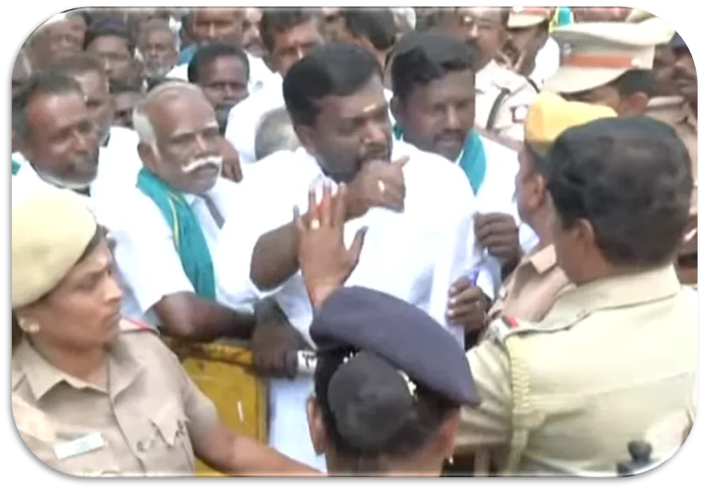 Tirunelveli Farmers Lay Siege Over ₹300 Crore Pending Dues, Heavy Police Deployment Sparks Tension