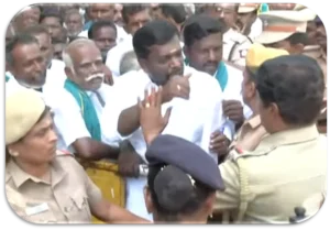 Tirunelveli Farmers Lay Siege Over ₹300 Crore Pending Dues, Heavy Police Deployment Sparks Tension